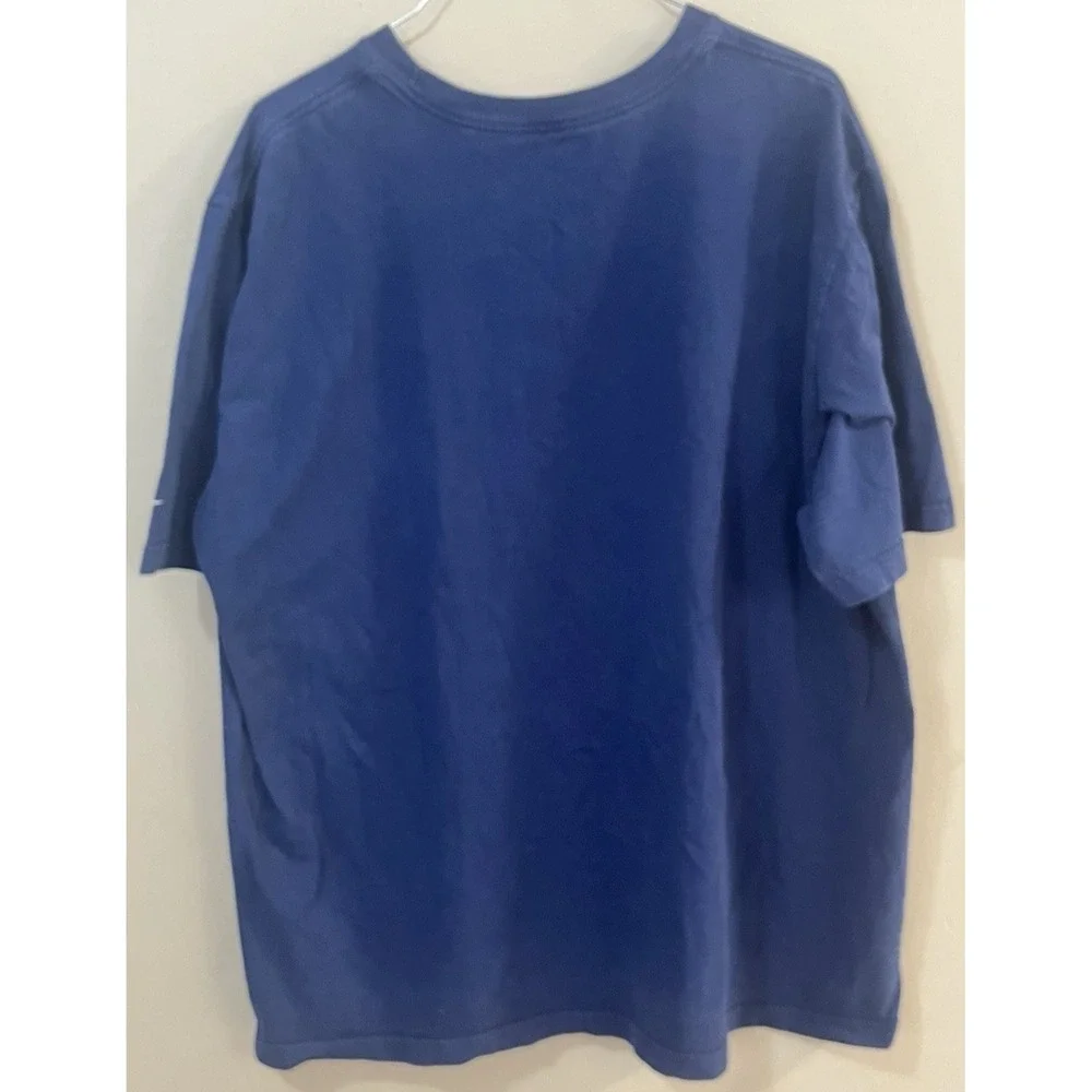 Nike Just Do It Men's XXL Blue Graphic T Shirt Regular Fit Swoosh Athletic Gym